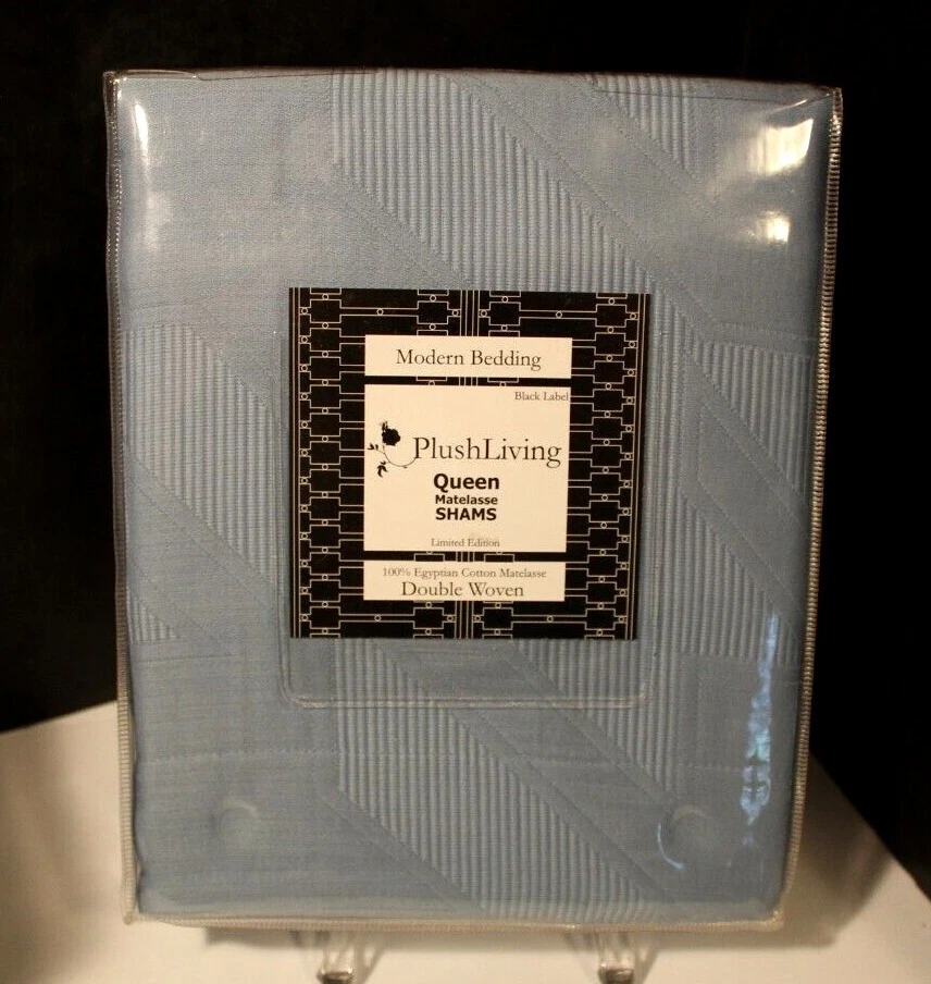 Nuevo Juego de 1 Par de Fundas Modernas Ropa de Cama Felpa Living Paris Azul Foto 3 de 4