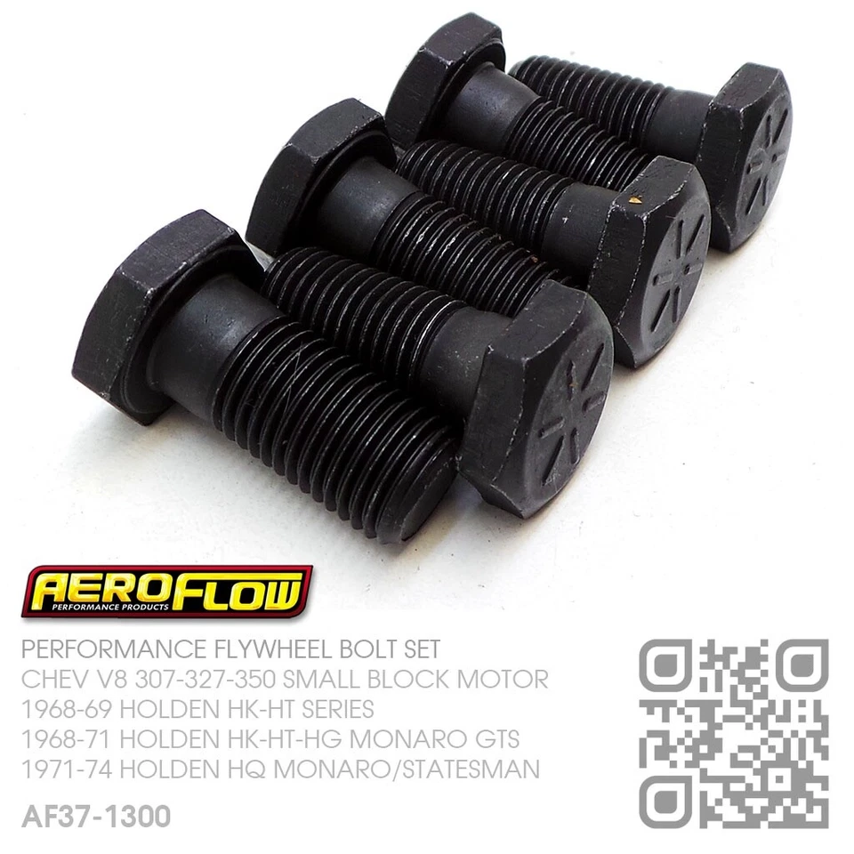 AEROFLOW FLYWHEEL BOLT KIT CHEV V8 307-327-350 SBC [HOLDEN HK-HT-HG-HQ MONARO] - image 4 of 4