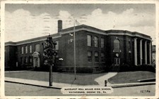 Margaret Bell Miller High School, Waynesburg, Green County, PA 1941 Postcard