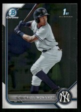 2022 Bowman #BCP-74 Fidel Montero Chrome Prospects New York Yankees