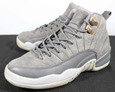 Jordan 12 Retro GS Suede Dark Grey White Boy display picture 3