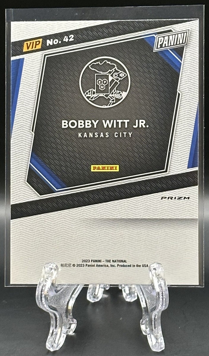 Bobby Witt Jr. 2023 Panini The National VIP White Sparkle Prizm