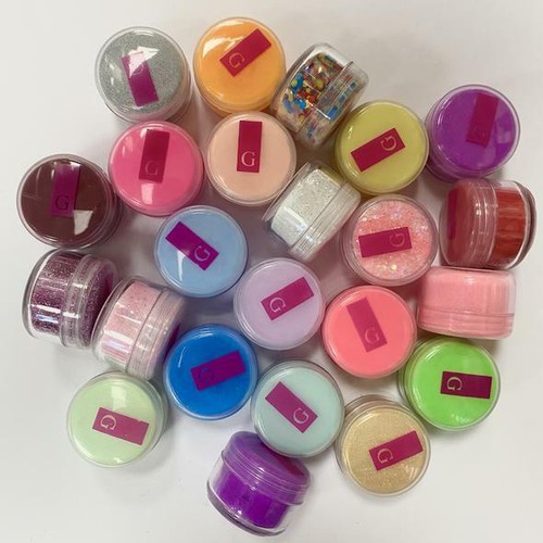 GLITTERAMA TRY ME BUNDLE 5G Coloured glitter acrylic colour nails