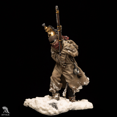 TOY SOLDIER 珍龍 French Dragon with Capote, Retreat 54mm Painted Tin Toy Soldier