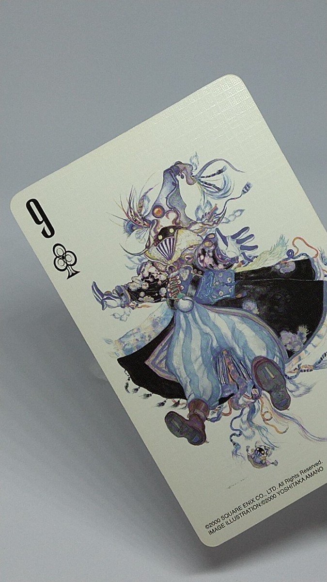 Final Fantasy 25th Anniversary Playing Cards Club 9 Square