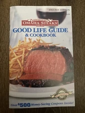 Vintage 2002-2003 Edition Omaha Steaks Cookbook Recipes Cook Book Cooking