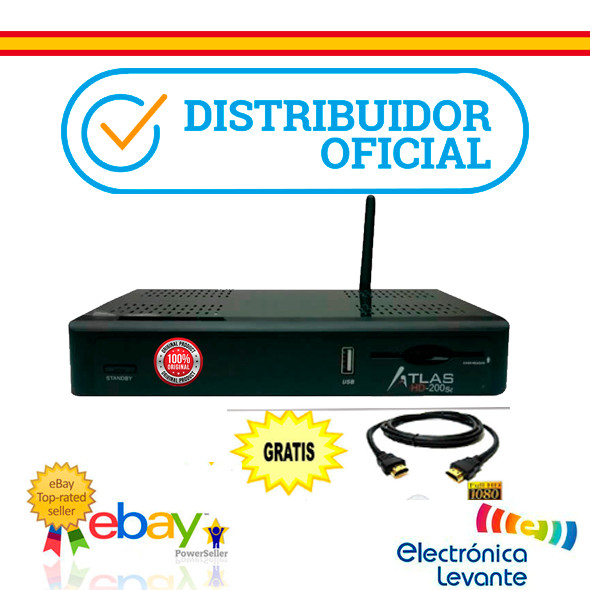 SINTONIZADOR CRISTOR ATLAS HD200Se WIFI + CABLE HDMI 4K FACTURA + GARANTIA