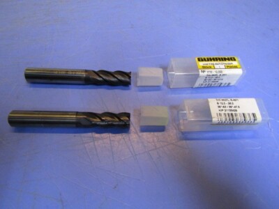 2  GUHRING 3732-12,000, 12mm RF100U 4FL Variable Helix Firex Std Length Carbide