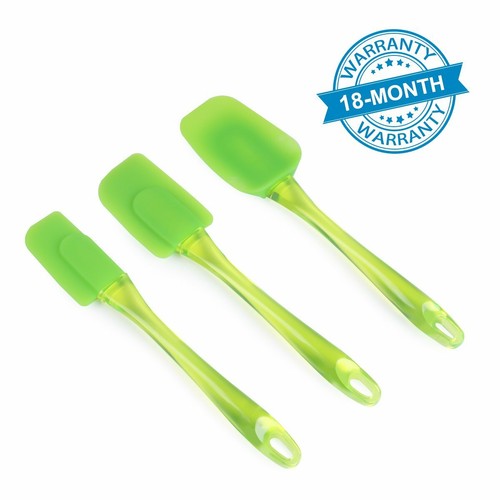 3pcs Silicone Spatula Set Non stick Heat Resistant Baking Kitchen Tools Spatulas - Picture 3 of 9