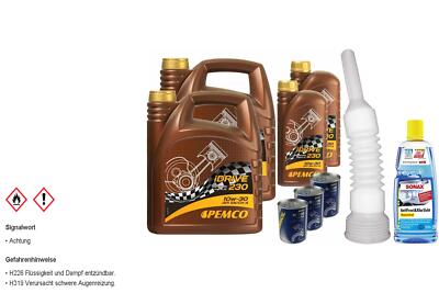 12L PEMCO iDRIVE 230 10W-30 Motoröl API SN/CH-4 ACEA A3/B3 inkl Additiv Schlauch