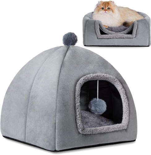 Cat Bed Cave for Indoor, Suitable for Cat Dome Bed, Hideaway Bed for Indoor Cats - 第 7/7 張圖片
