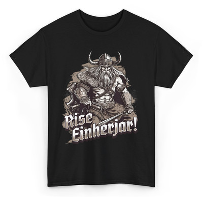 Nordische Wikinger T-Shirt Odin Germanen Valhalla Runen Thor Hammer 1 Required