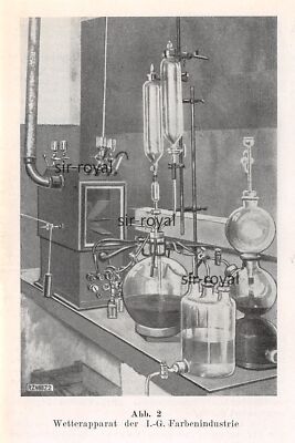 IG Farben - Wetterapparat - 1927 - Historische Abbildung ~9x13cm