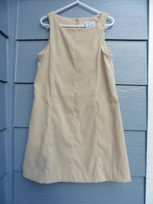 NWOT The Eagle's Eye Girls Beige Sleeveless Jumper Dress - Size 5 
