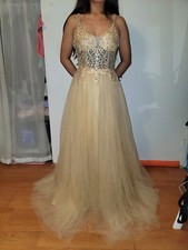 Prom Dress / Quinceanera Dress Champagne Ball Gown XS