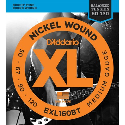 Jeu De Cordes Pour Basse 5 Cordes Dunlop SB Nickel Medium - Tirant 40-120 - Son Brillant