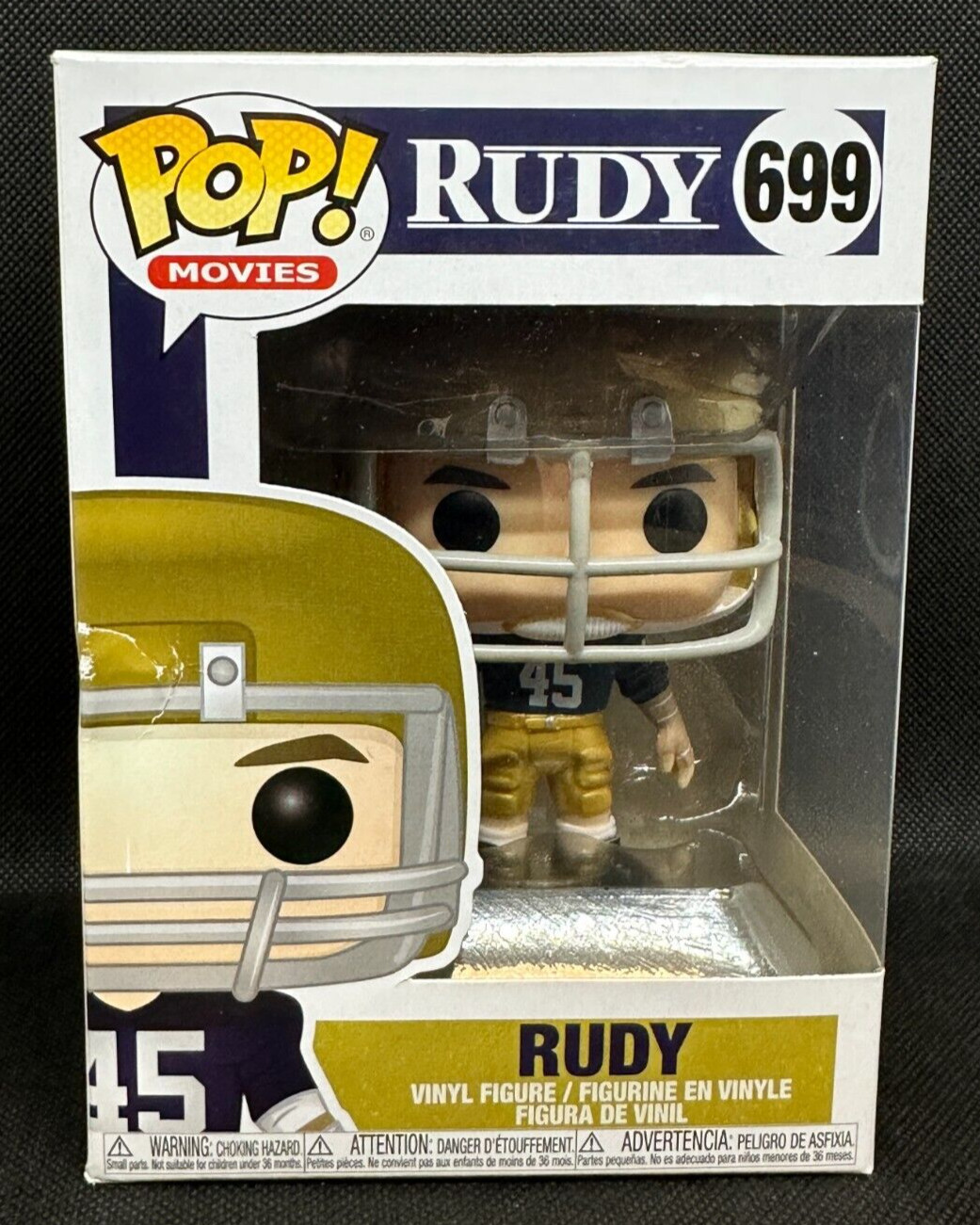 Sale Funko Pop Rudy 699 Movies Football Vinyl Figure Read!