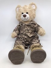 Build a Bear Plush Bear w/ Military USA Army Outfit and Shoes