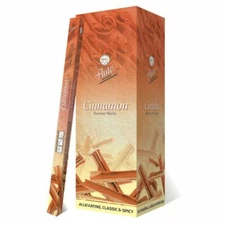 Flute Fragrant Charcoal Incense Sticks Cinnamon Square Packs - 200 Sticks Total