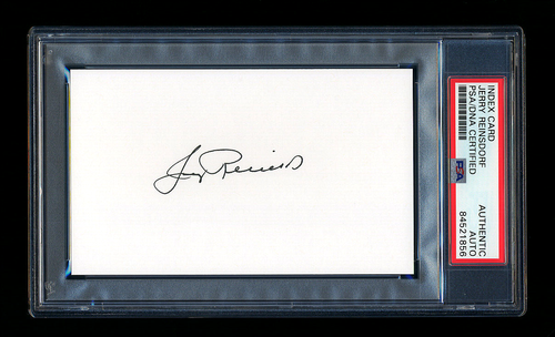 JERRY REINSDORF SIGNED MINT INDEX CARD PSA/DNA AUTOGRAPHED CHICAGO BULLS OWNER - 第 1/1 張圖片