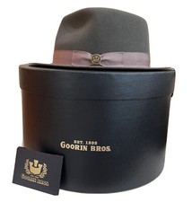 Goorin Bros The Baker Hat Large Olive Color Made In USA With Hat Box