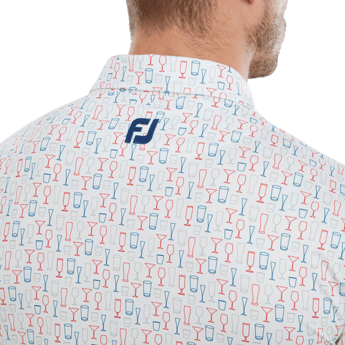 FOOTJOY GLASS PRINT MENS GOLF POLO SHIRT / ALL COLOURS & SIZES @ 50% OFF RRP - Picture 3 of 12