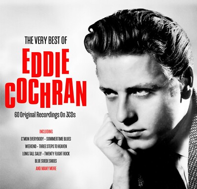 EDDIE COCHRAN * 60 Greatest Hits * NEW 3-CD Box Set * All Original Recordings