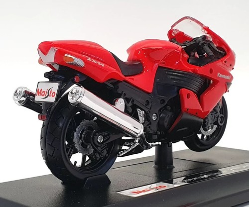 Maisto Scala 1:18 Kawasaki Ninja ZX-14R Modello pressofuso Nuovo In Scatola UK M39300-06187 - Foto 3 di 3