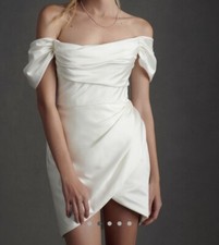 Off The Shoulder Mini Wedding Dress