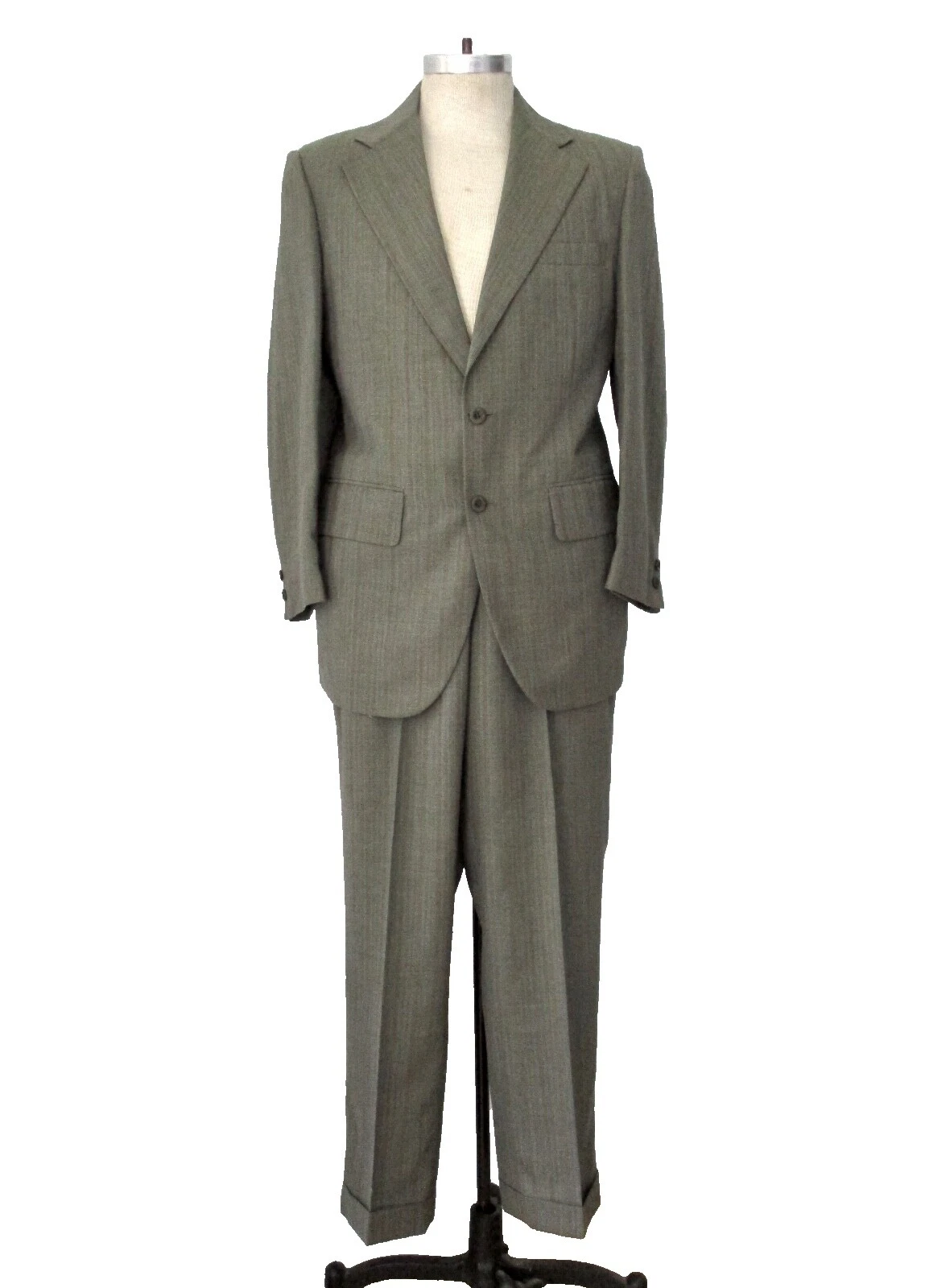 Wool Blend 1950s Vintage Suits for Men