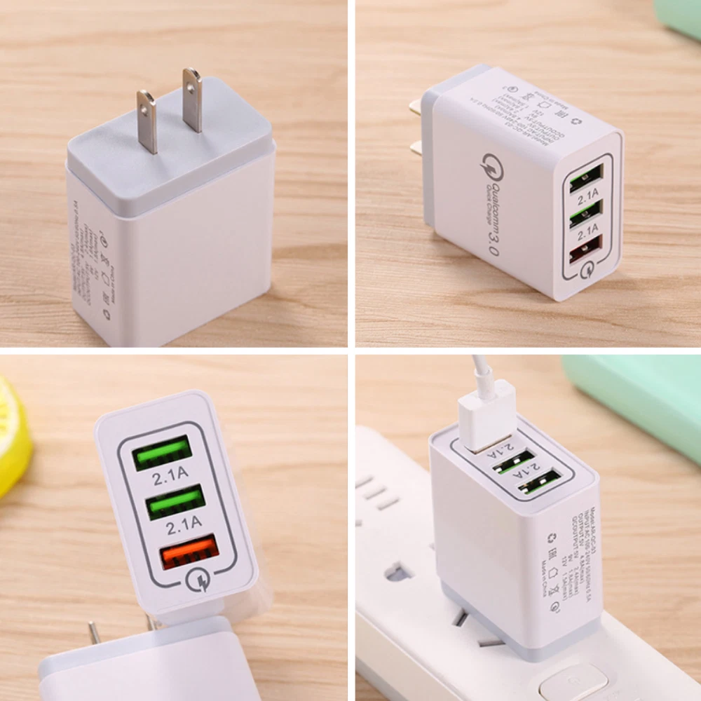 2-Pack Fast USB Wall Charger with Quick Charge 3.0 for iPhone & Samsung