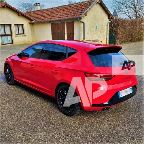 SEAT León 'Cupra Look' 5 puertas MK3 5F negro brillante bota labial trasera alerón 2012-2020 - Imagen 6 de 13