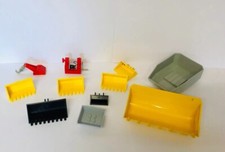 Lego Construction Digger Buckets Dumper Truck Black Yellow Fork Lift Lot