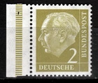 Bundle 177 **, 2 Pfennig Heuss Left Edge