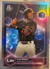2022 Bowman Platinum Precious Elements Luis Matos #PE-19 San Francisco Giants