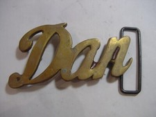 VTG BRASS BELT BUCKLE - KEN