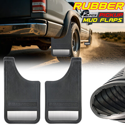 #ad #ad 2 X Heavy Duty Rubber Mud Flaps Pickup Trucks Car Splash Guards Night Reflector $23.98