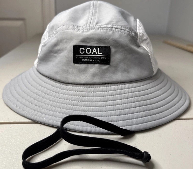 Coal Headwear Mesh/Lightweight Polyester Bucket Hat Gray Unisex Med Wide Brim