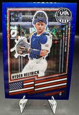 2026 Panini Stars and Stripes Prizm Ryder Helfrick #156 Disco Blue 7/149