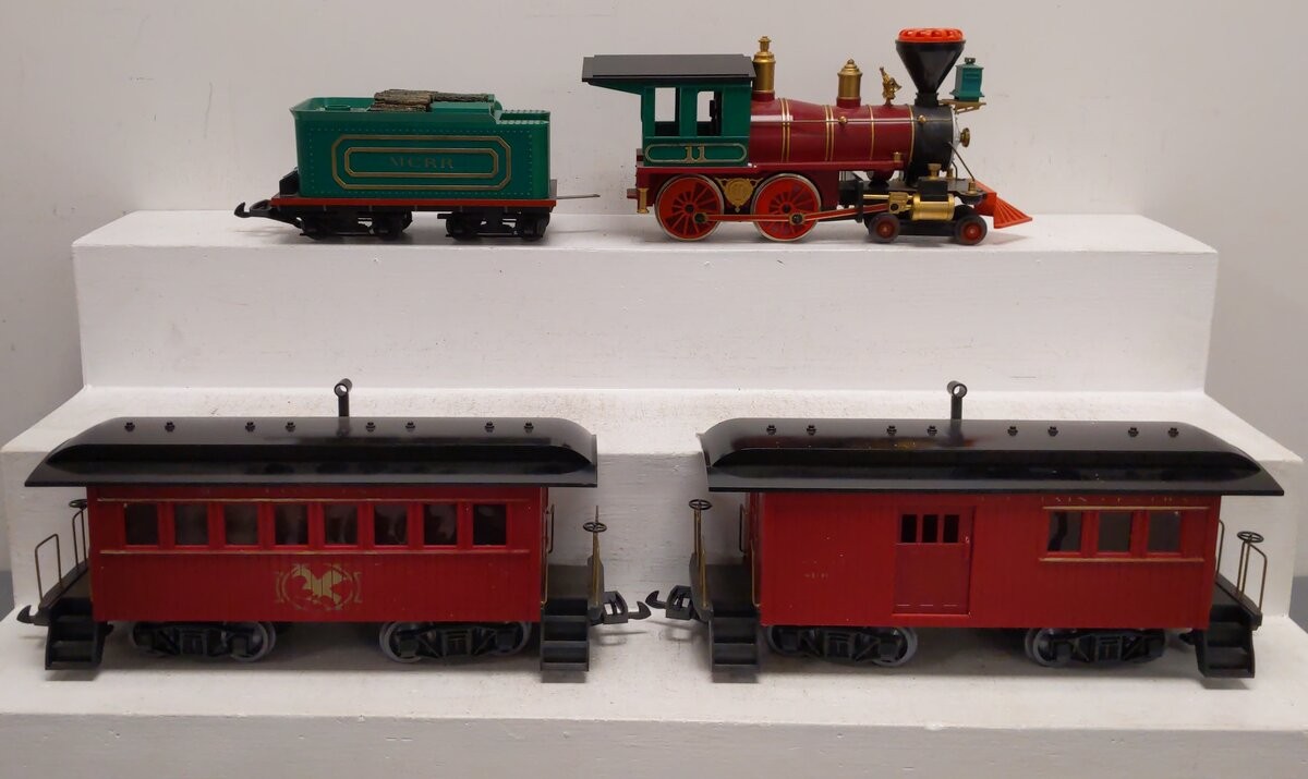 Kalamazoo 18601-2 G Scale Train Set Engine 4-4-0 MCRR Mountain Central Railroad