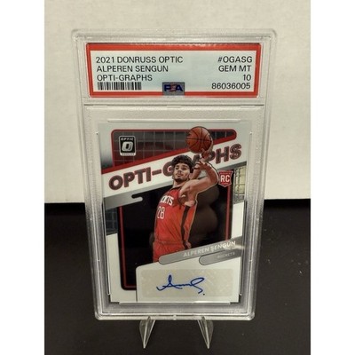 Alperen Sengun 2021 Donruss Optic Opti-Graphs Rookie AUTO /99 PSA POP 1 RC