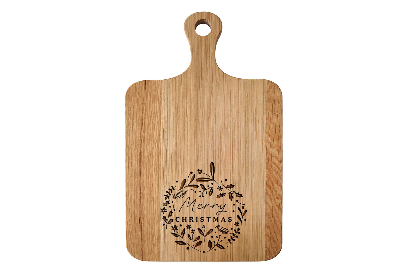 Oak 'Merry Christmas' Cheeseboard | Festive Table Decor | Christmas Tableware