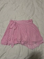 Blogilates Women's Dance Studio Wrap Skort 3.25" - Light Pink L