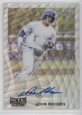 2021 Leaf Metal Draft 1990 Leaf Silver Wave John Rhodes #LA-JR1 Auto 3b3