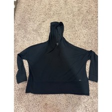 Mondetta Black Oversized Hooded Pullover   Women's Size Small