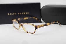 NEW RALPH LAUREN RL 6068 5004 BLONDE BLACK HAVANA AUTHENTIC EYEGLASSES 53-15