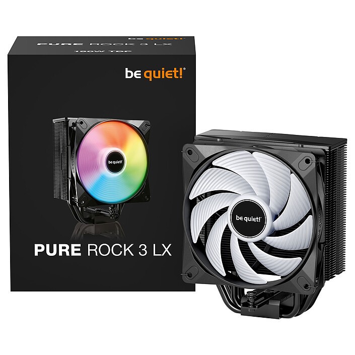 be quiet! Pure Rock 3 LX refroidisseur processeur en finition noire mate