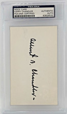 Happy Chandler Auto PSA DNA Index Card Authentic