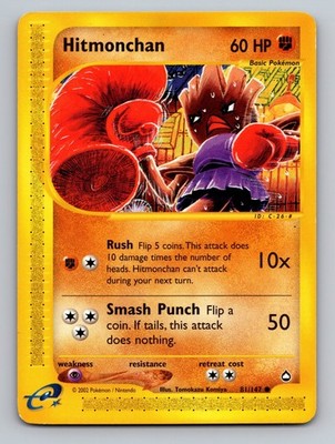Hitmonchan Aquapolis Common 081/147 Pokemon