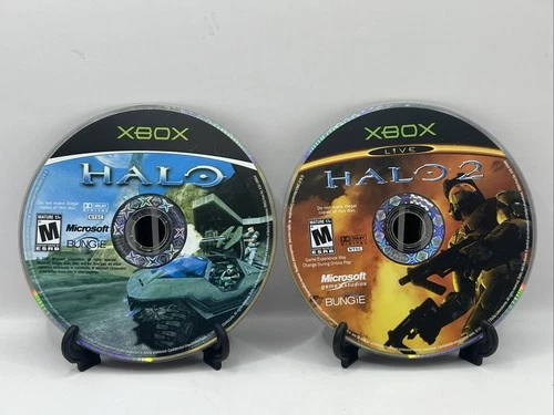 Halo 1 & 2 (Microsoft XBOX) Discs Only - Fast Free Shipping!